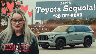 Is the Toyota Sequoia PERFECT for Us?! // 2024 Toyota Sequoia Platinum TRD Off-road ROAD TRIP REVIEW