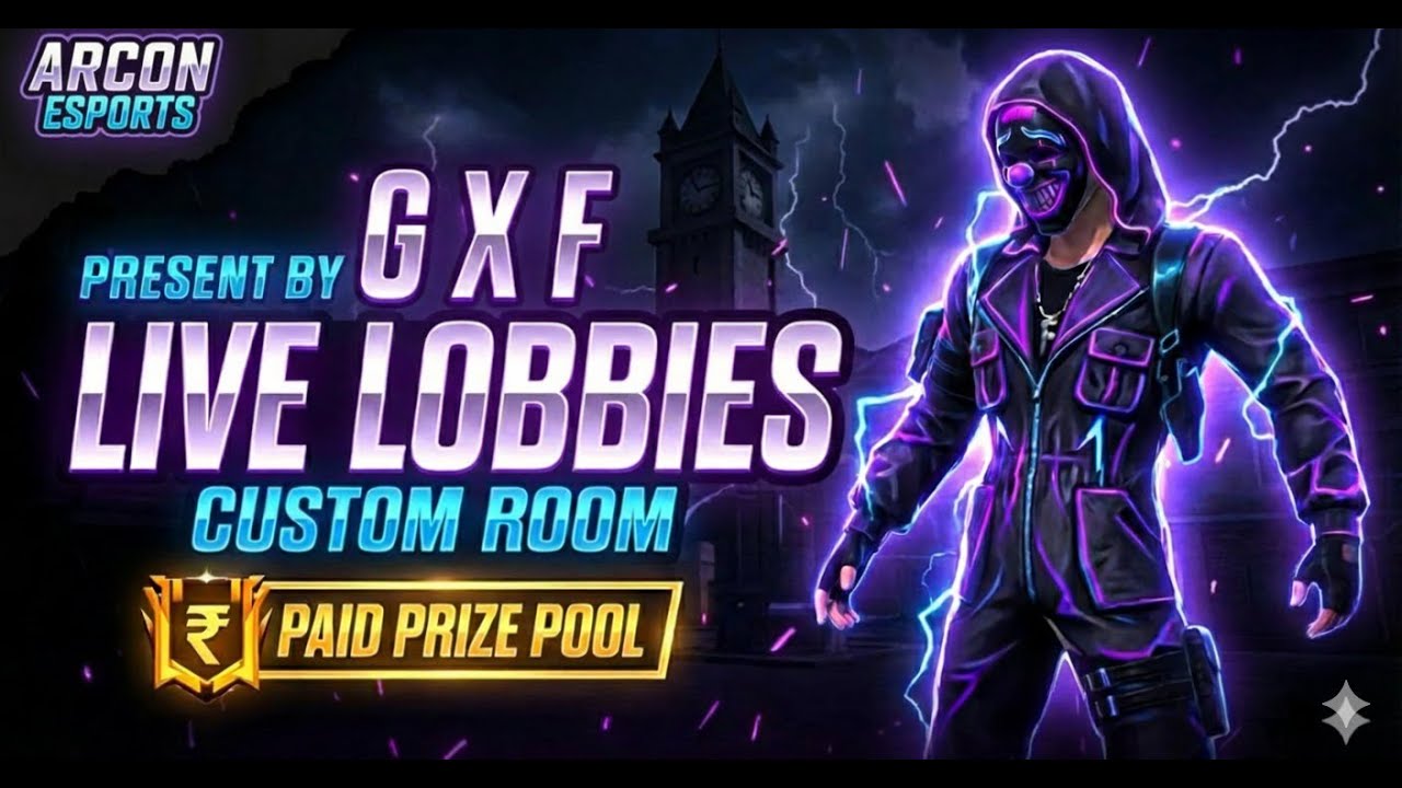 GXF LIVE PAID SCRIMS 12PM LIVE LOBBIE🔴