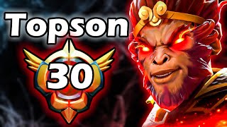 Топсон на сигнатурном Манки Кинг 30 тира! - Topson Monkey King 7.35 DOTA 2