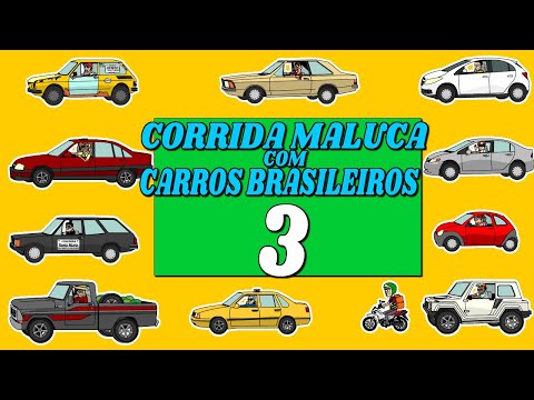 CORRIDA MALUCA COM CARROS BRASILEIROS, Aperte o cinto e façam suas apostas  com a Corrida Maluca com Carros Brasileiros., By Leandertal