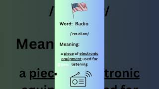 How to Pronounce Radio in American Accent learning learnenglish