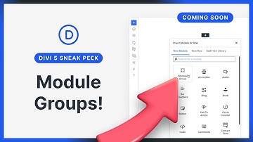 Divi 5 Sneak Peek! Module Groups
