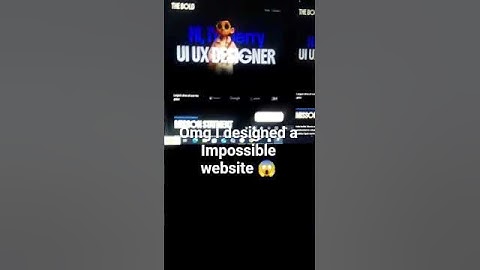 Designed a Impossible website from scratch omg using framer #designer #framer