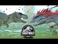 NEW Tyrannosaurus REX vs Demon Indominus REX Dinosaurs Fight🌍 JURASSIC WORLD EVOLUTION