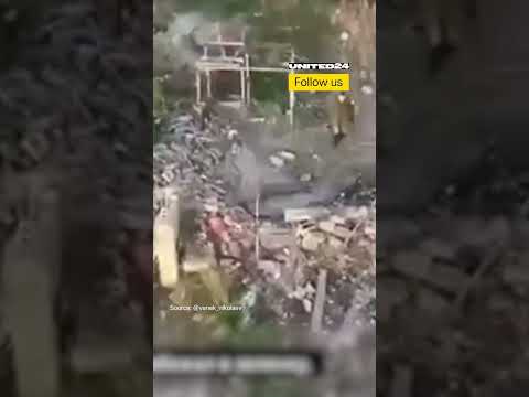 Here's How Russian Soldier Surrendered to Ukrainian Drone #warinukraine #drone