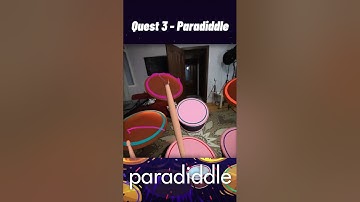 Quest 3 - Mixed Reality with VR Drums, Paradiddle VR #gorillatag