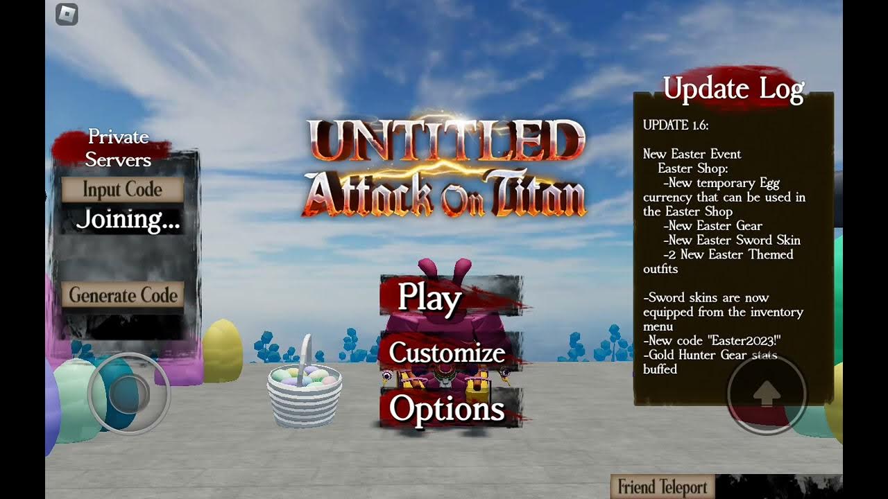 Free Untitled Attack On Titan PS code (UAOT) YouTube