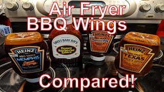 GoWISE USA Air Fryer - BBQ Chicken Wings Memphis, Kansas City, Texas and Honey BBQ Style