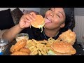 CHICKEN SHOP MUKBANG | FRIED CHICKEN | CHICKEN BURGERS | MUKBANG