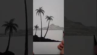 How to draw landscape easily,#pencildrawing #landscapepainting #beginners #art