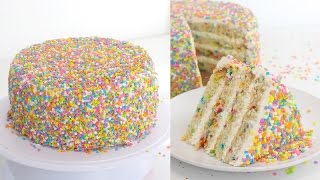 EASY! Confetti Sprinkle Cake | RECIPE