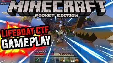 EPIC BOW KILLS!!!! - Minecraft Pocket Edition (Minecraft PE) Lifeboat Capture The Flag Gameplay