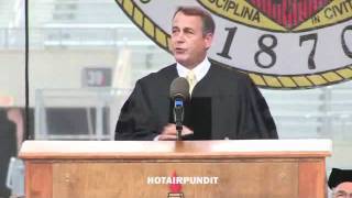 John Boehner Gets Emotional Ohio State Commencement Speech