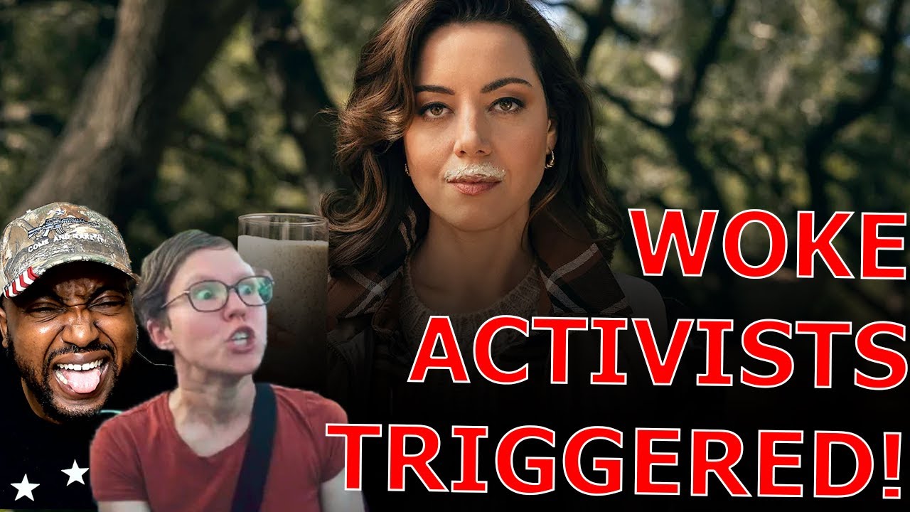 WOKE Activists LOSE IT Over Actress Aubrey Plaza MOCKING Plant Based Milk In HILARIOUS Troll Ad!