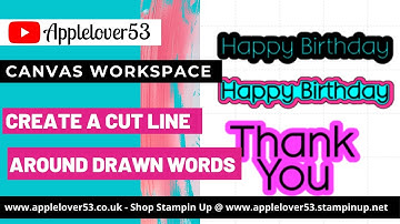 ScanNCut - How To Create A Cut Line Around Multiple Drawn Words