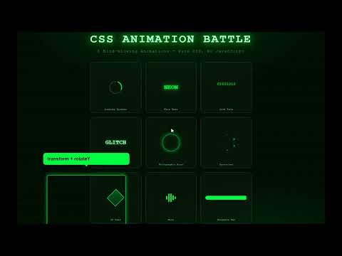 CSS ANIMATION BATTLE ⚡ 14 Mind-Blowing Animations with Pure CSS (No JavaScript)
