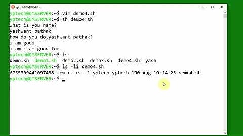 Use of Variable and special variables in Linux Shell , Inode numbe, लिनिक्स शैल के कुछ बेसिक