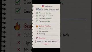 DAY 4 - TRADING LEARNING SERIES.. #popular #trading #tradingnotes #trending #tradingknowledge #viral