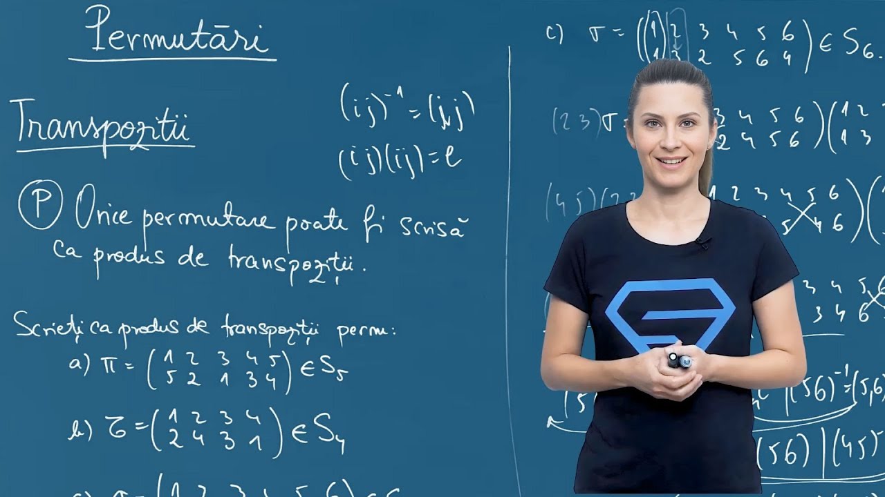 Transpoziții în Sₙ: definiție și notații - Clasa a XI-a