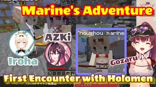 Houshou Marine goes on an adventure and meets Iroha \& AZKi.  [Hololive\/Eng Sub]