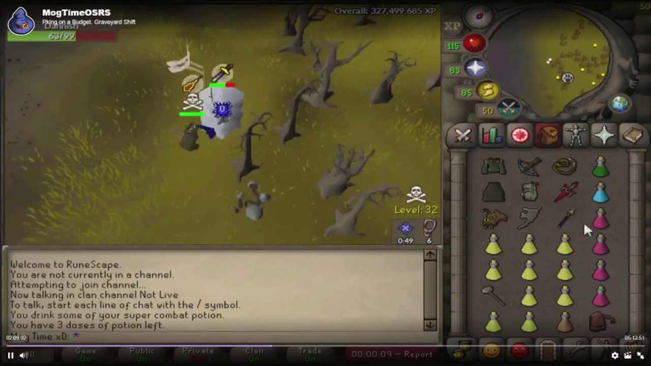 MogtimeOsrs tries to kill me [ WILDY HUNTING GONE WRONG ]