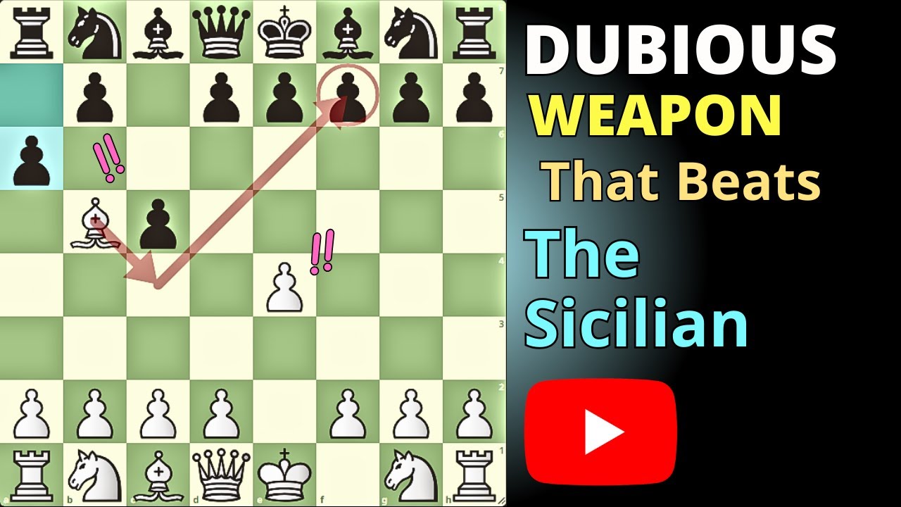 🛑 A Powerful Dubious Weapon That Beats the Sicilian Defense!