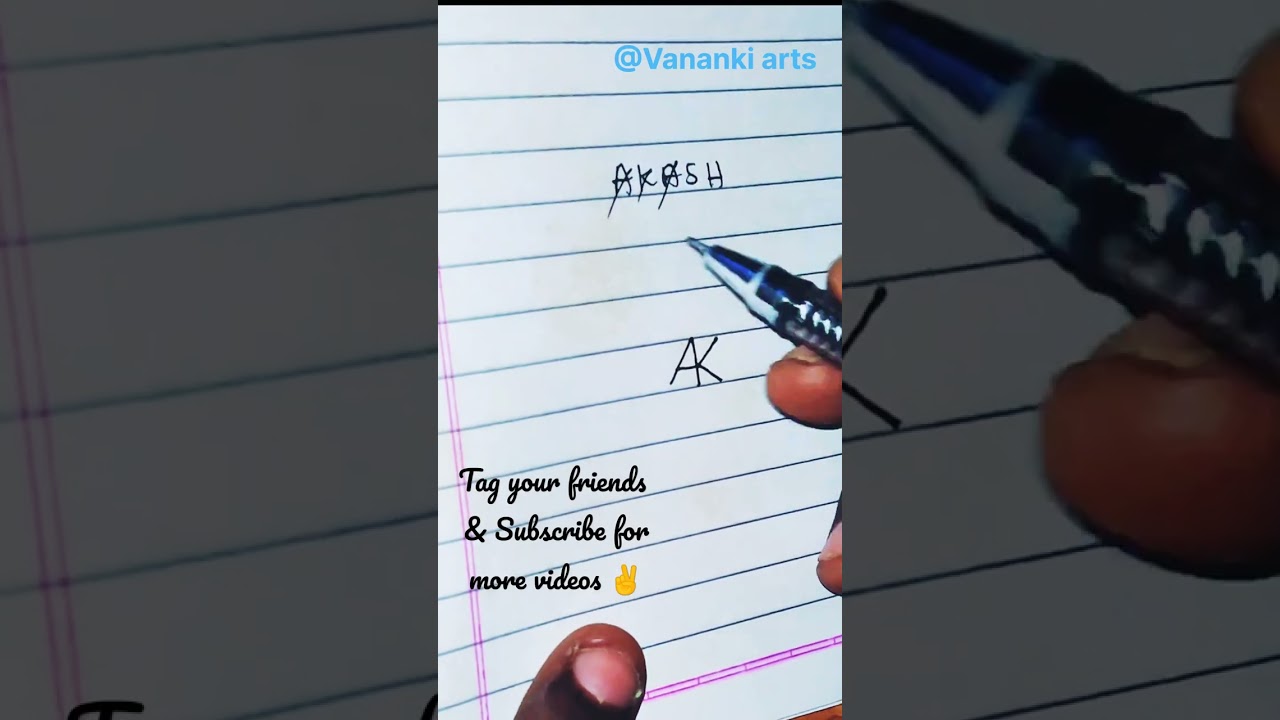 Episode 1.1 : Letter A name by Monogram ( M ) version ..Tattoo initials / Brand logo