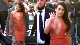 Lea Michele Red Hot At Jimmy Kimmel Live!