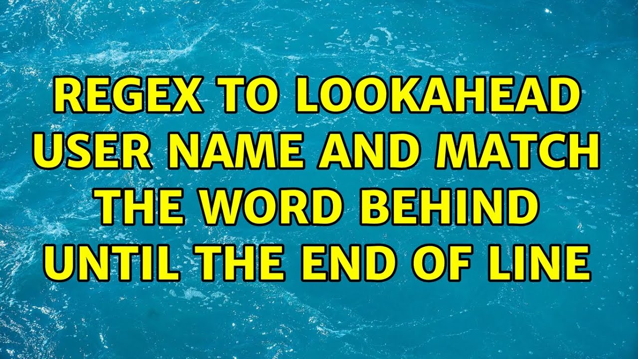 Regex Until End Of Word Regex Until End Of Word