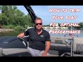 How to Trim a Boat Engine
