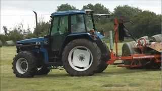 Ford wrapping bales