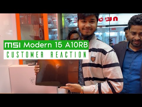 Customer Reacts to his Brand New Laptop MSI Modern 15 A10RB | Computer Mania