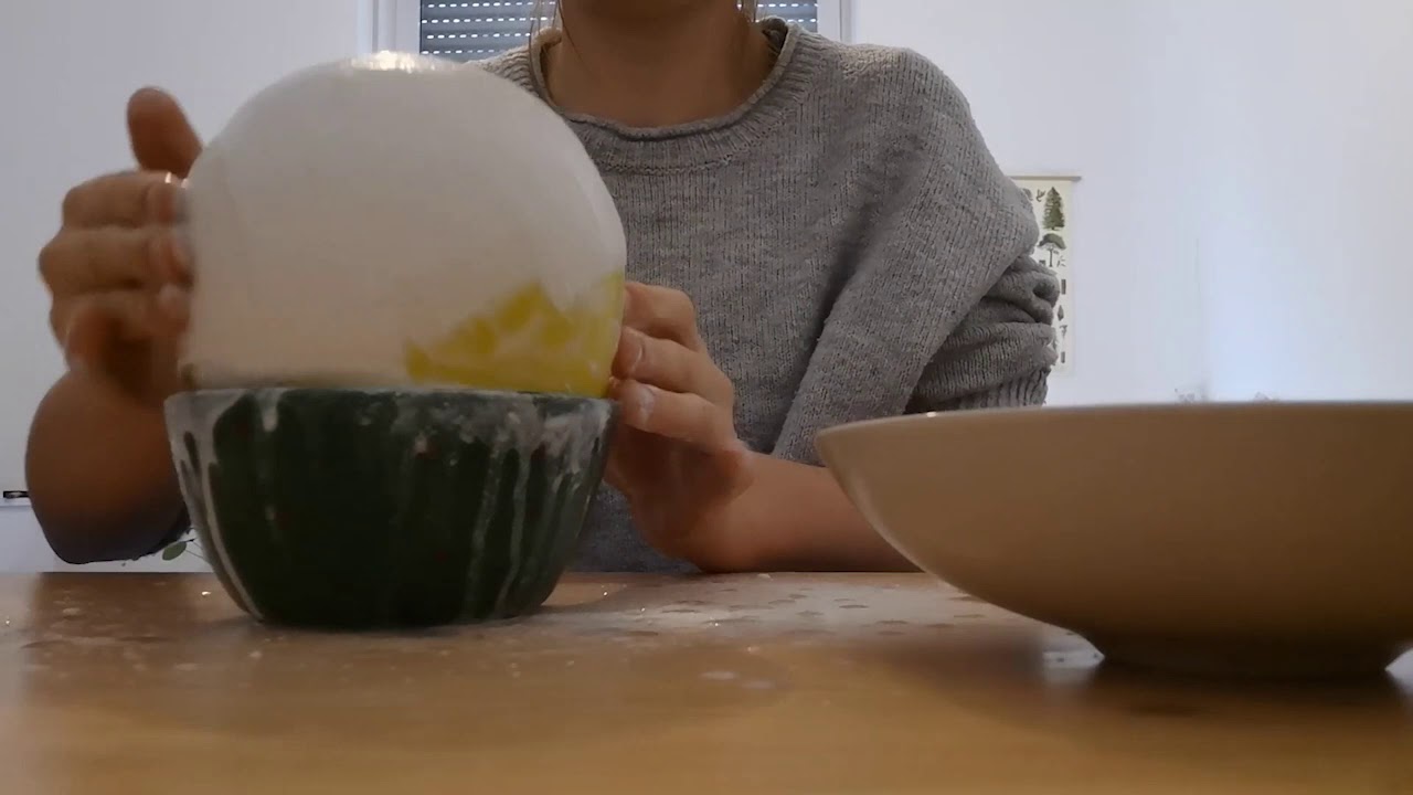 Windlicht aus Gipsbinden