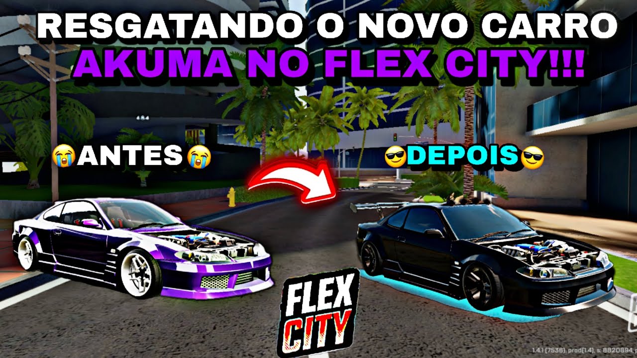 RESGATEI O NOVO CARRO AKUMA NA RODA DA FORTUNA NO FLEX CITY!!!
