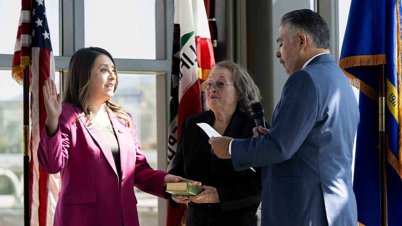 Congresswoman Rivas Community Swearing In and Speech - YouTube