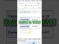 Excel Date & Time Shortcut #spreadsheetmagic