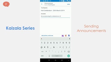 How to send out announcements in a group using Kaizala? [English]