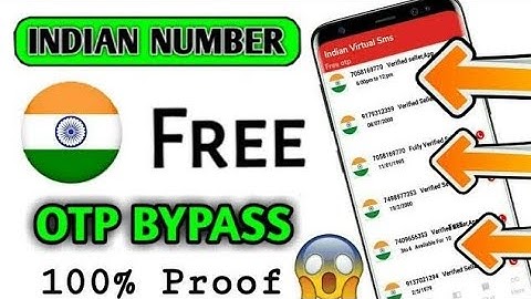 Free indian number OTP Bypass 100% Working method | Indian Number OTP Bypass Website And App 100%.