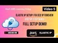 AWS Elastic IP| Static IP Setup Step-by-Step (Easy Practical for Students & Pros) | #awscloud #aws