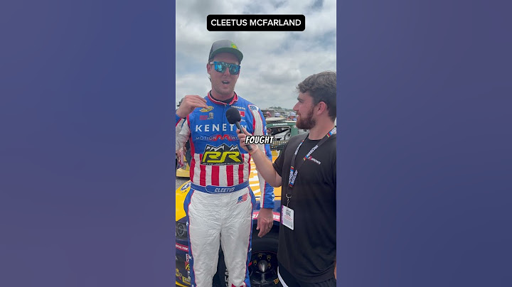 Cleetus McFarland talks after 10th place finish at Talladega #espn #nascar #talladega