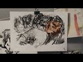Linocut Printing & Watercolor Painting Tips | Using Painter Tape for Perfect Results