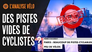 Des pistes vides de cyclistes ? CNEWS et Le compteur vélo vide porte d'Orléans