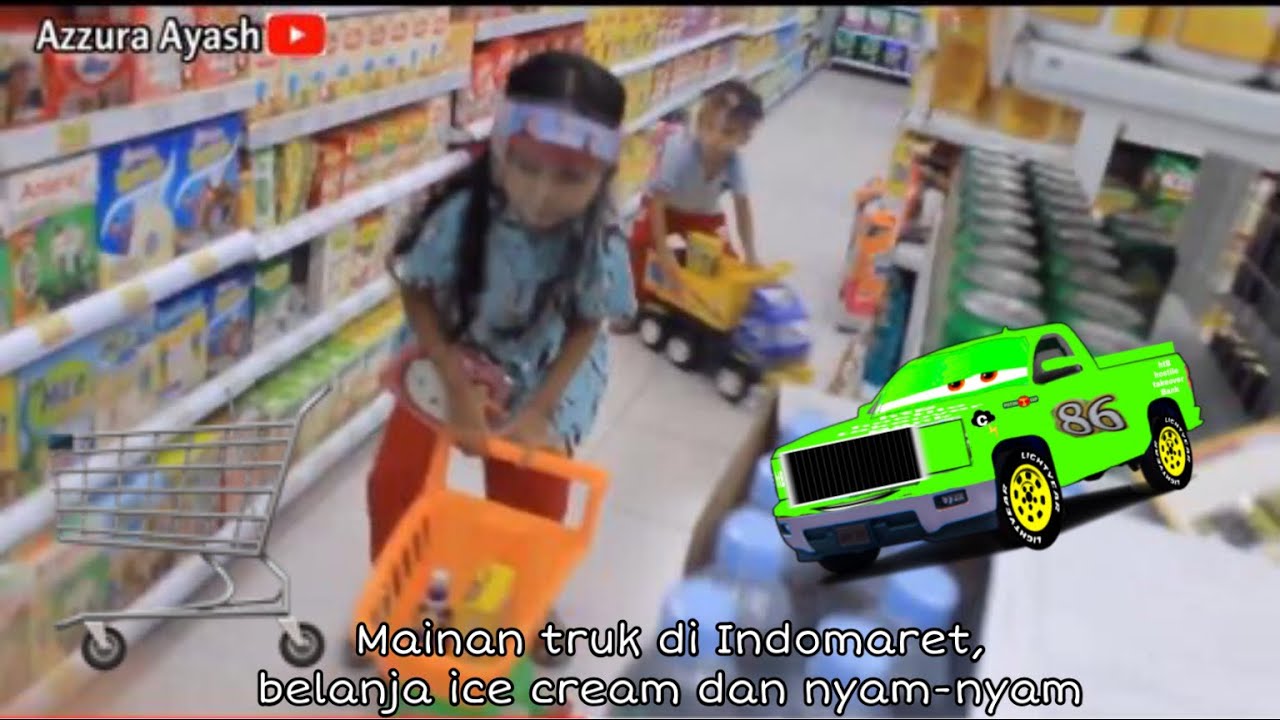  MAINAN  TRUK  DI INDOMARET ANAK  KECIL  BELANJA YouTube