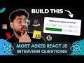 React js interview questions  quiz app   frontend machine coding interview experience