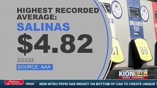 Salinas gas prices hit a record high, with no relief in sight