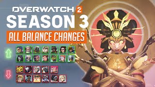 Overwatch 2  - EVERY HERO CHANGE for SEASON 3