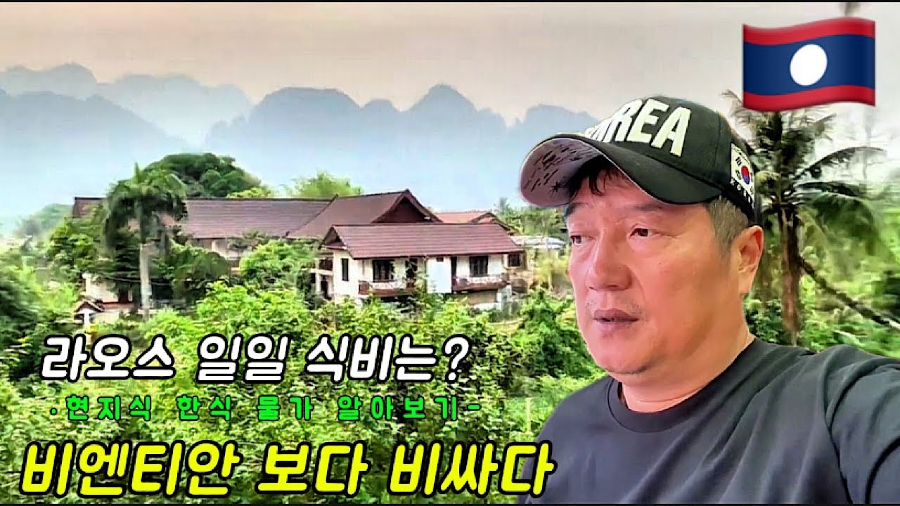 🇱🇦2일동안 계속 현지식, 한식 먹어보기 돈이 얼마나 들어갈까? Vang Vieng in Laos.