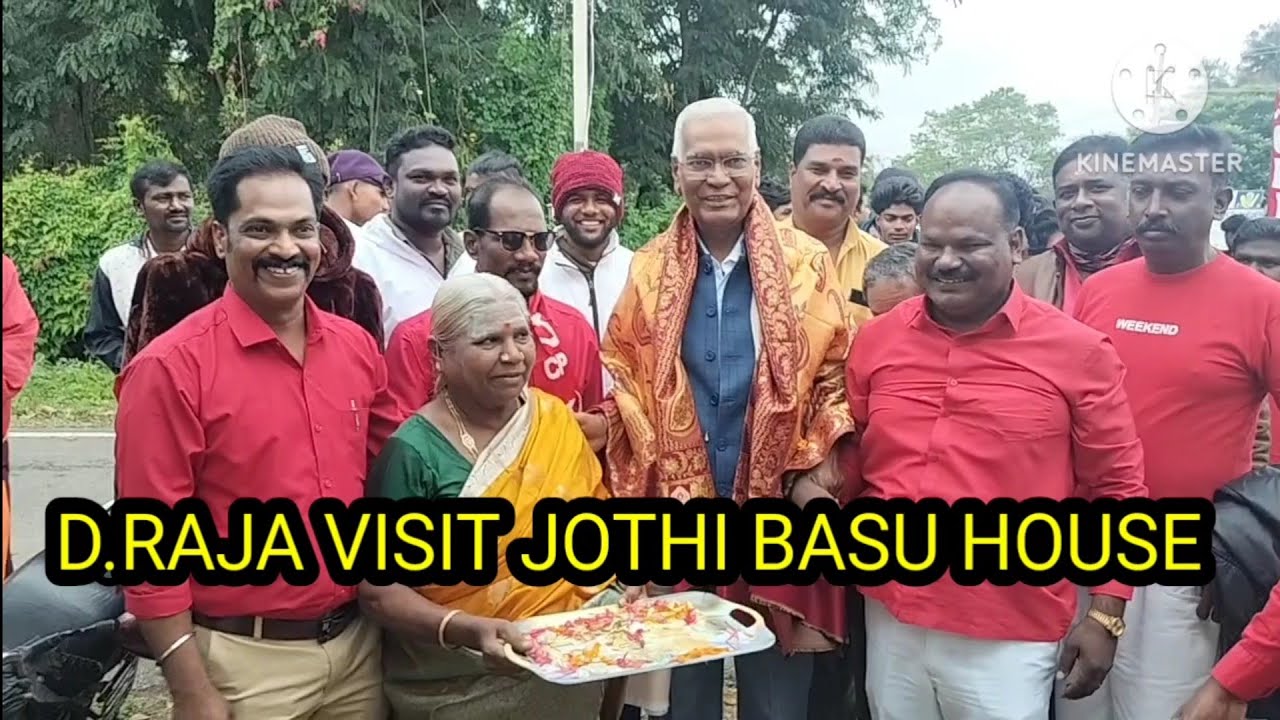 INDIA'S SENIOR LEADER CPI NATIONAL GENERAL SECRETARY D.RAJA VISIT KGF JOTHI BASU HOUSE....