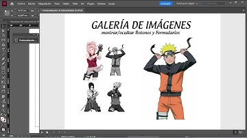 Adobe Indesing | Galería de Imágenes utiliando Ocultar/Mostrar Botones y Formularios