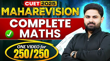 CUET 2025 Complete Maths | MAHA Revision With Cheat sheet | Target 250/250 | by SSR Sir